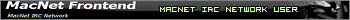 MacNet IRC network userbar